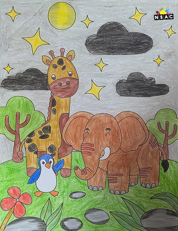 Artwork of Rishabh Kumar Verma in 21st All India Child Art Competition 2025, Online Art Competition for Kids, National Level Painting Competition for Kids, Painting Competition for Children, Online Painting Competition for Kids, Kids Art Competition, Children Art Contest, Drawing Competition for Children, Painting Competition in Delhi for Kids, Nav Shri Art & Culture Organisation, Himanshu Art Institute, Painting Competition Near Me, Painting Competition for Students, Painting Competition for School, Drawing Competition for School Students, Indian Art Contest, Art Competition, Painting Competition for School Students