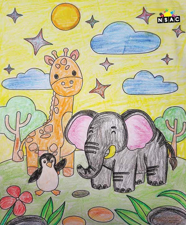 Artwork of Zara Khan in 21st All India Child Art Competition 2025, Online Art Competition for Kids, National Level Painting Competition for Kids, Painting Competition for Children, Online Painting Competition for Kids, Kids Art Competition, Children Art Contest, Drawing Competition for Children, Painting Competition in Delhi for Kids, Nav Shri Art & Culture Organisation, Himanshu Art Institute, Painting Competition Near Me, Painting Competition for Students, Painting Competition for School, Drawing Competition for School Students, Indian Art Contest, Art Competition, Painting Competition for School Students