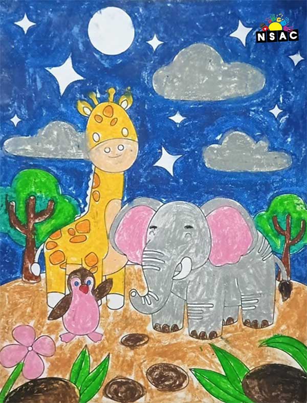 Artwork of Reyansh Rai in 21st All India Child Art Competition 2025, Online Art Competition for Kids, National Level Painting Competition for Kids, Painting Competition for Children, Online Painting Competition for Kids, Kids Art Competition, Children Art Contest, Drawing Competition for Children, Painting Competition in Delhi for Kids, Nav Shri Art & Culture Organisation, Himanshu Art Institute, Painting Competition Near Me, Painting Competition for Students, Painting Competition for School, Drawing Competition for School Students, Indian Art Contest, Art Competition, Painting Competition for School Students