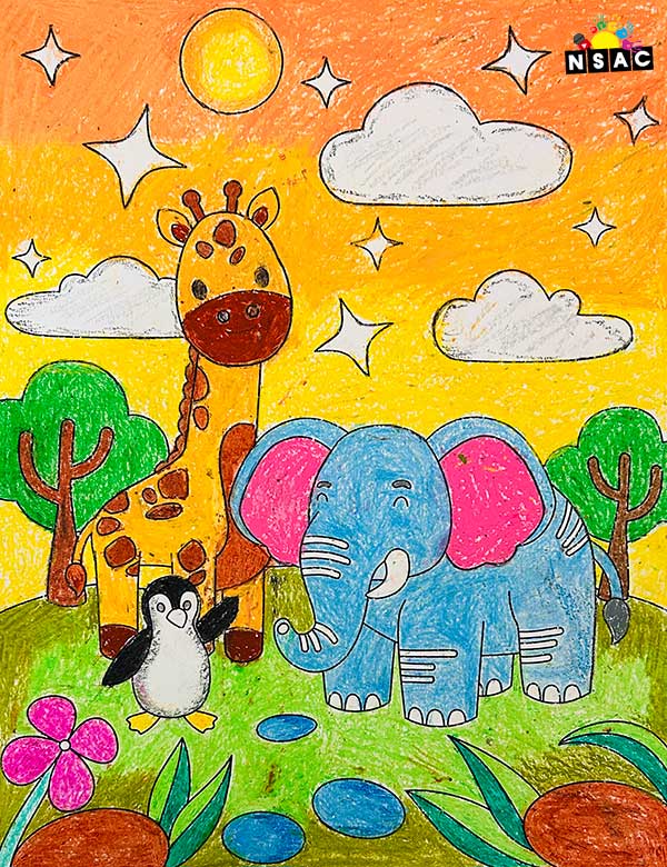 Artwork of Sreshta Gambeerrao in 21st All India Child Art Competition 2025, Online Art Competition for Kids, National Level Painting Competition for Kids, Painting Competition for Children, Online Painting Competition for Kids, Kids Art Competition, Children Art Contest, Drawing Competition for Children, Painting Competition in Delhi for Kids, Nav Shri Art & Culture Organisation, Himanshu Art Institute, Painting Competition Near Me, Painting Competition for Students, Painting Competition for School, Drawing Competition for School Students, Indian Art Contest, Art Competition, Painting Competition for School Students