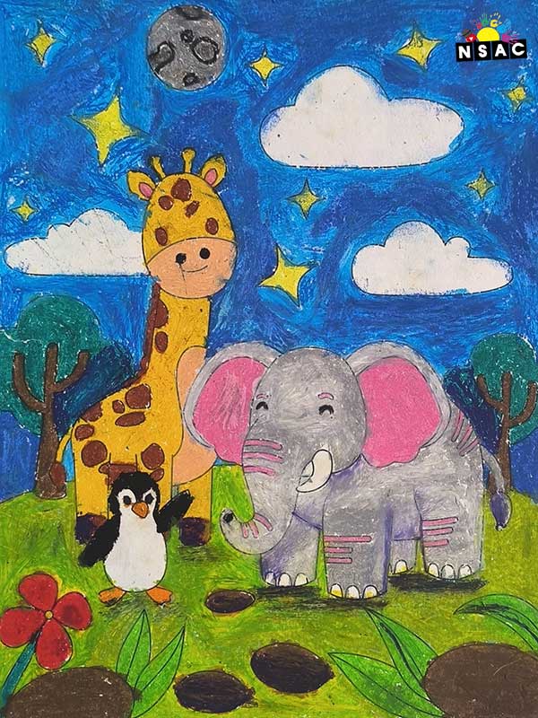 Artwork of Vihaan Varenya Devulapally in 21st All India Child Art Competition 2025, Online Art Competition for Kids, National Level Painting Competition for Kids, Painting Competition for Children, Online Painting Competition for Kids, Kids Art Competition, Children Art Contest, Drawing Competition for Children, Painting Competition in Delhi for Kids, Nav Shri Art & Culture Organisation, Himanshu Art Institute, Painting Competition Near Me, Painting Competition for Students, Painting Competition for School, Drawing Competition for School Students, Indian Art Contest, Art Competition, Painting Competition for School Students