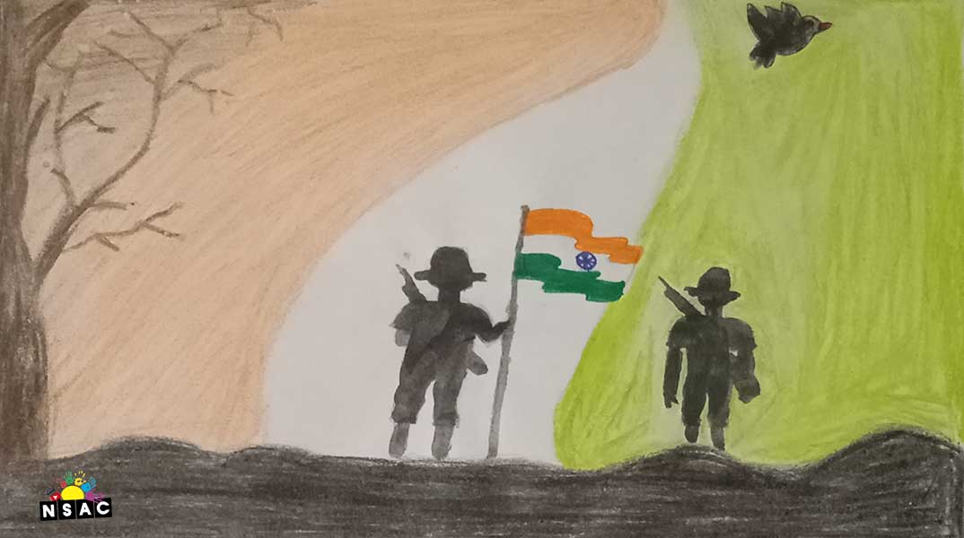 Risha kumari Painting in Online Painting Competition - Azadi Ka Amrit Mahotsav