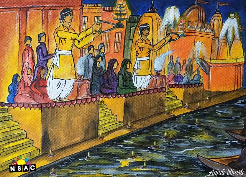 Anjali Bharti Painting in Online Painting Competition - Azadi Ka Amrit Mahotsav