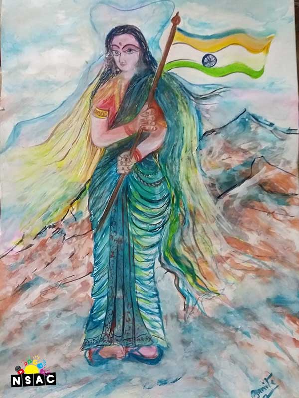 Banita Rani Singh Painting in Online Painting Competition - Azadi Ka Amrit Mahotsav