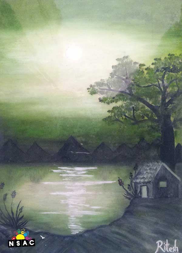 Ritesh Kumar Sahu Painting in Online Painting Competition - Azadi Ka Amrit Mahotsav