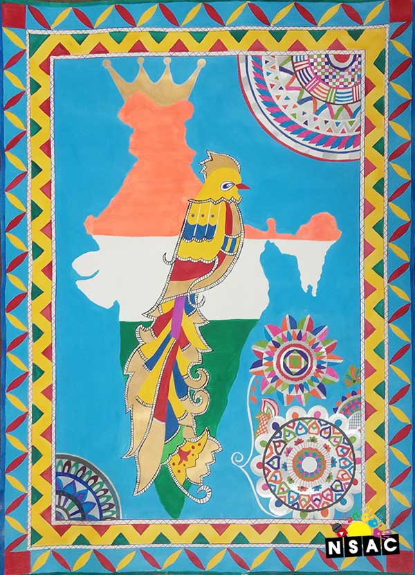 Shreya Sharma Painting in Online Painting Competition - Azadi Ka Amrit Mahotsav