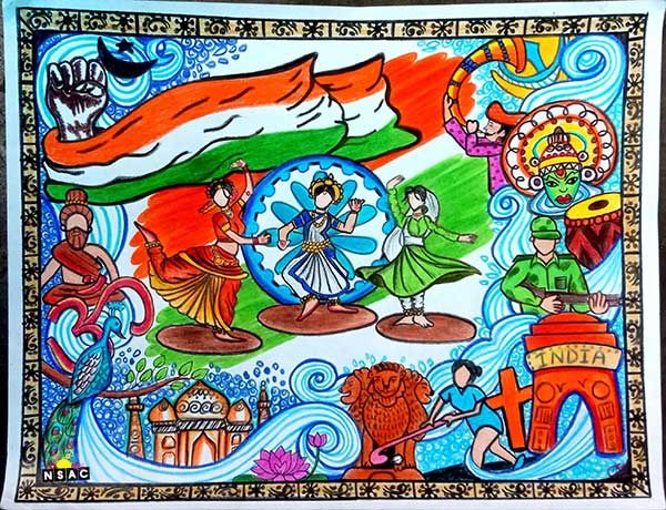 Arnnapurna Sahoo Painting in Online Painting Competition - Azadi Ka Amrit Mahotsav