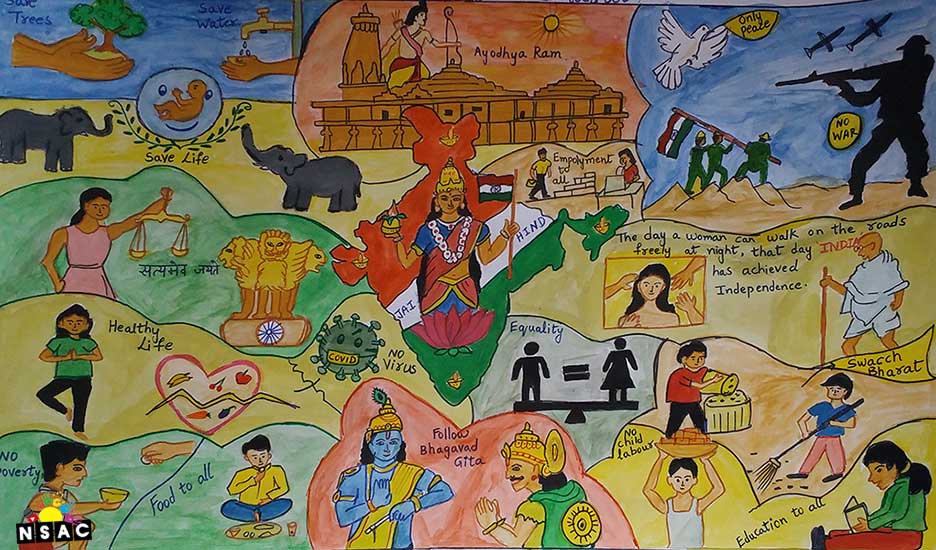 Rustumpeta Supriya Painting in Online Painting Competition - Azadi Ka Amrit Mahotsav