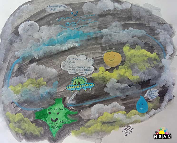 Madhu Rathore Painting in Online Painting Competition - Azadi Ka Amrit Mahotsav